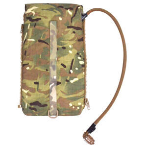 British Army MTP Camo Side Pack 3L 3 Liter Hydration Pouch Zip Bladder Green